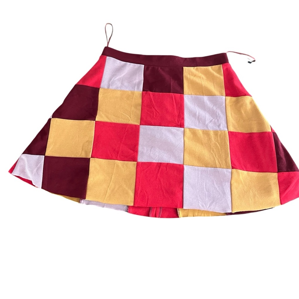 NWT‎ Monica Campaña Colorful Patchwork Women's Skirt Hippy 70’s Sz L